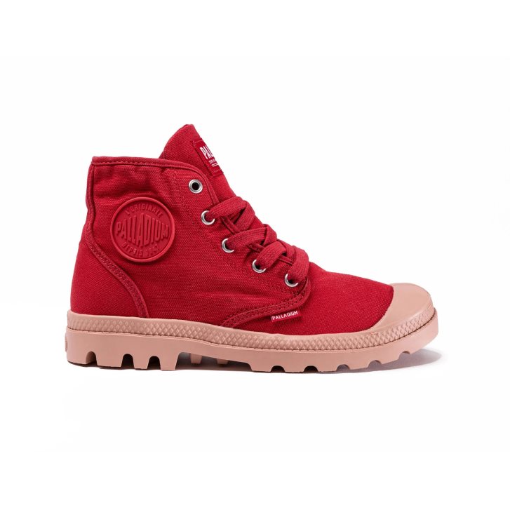 Bottes Palladium Pampa Hi Femme Rouge | FR PSY894I